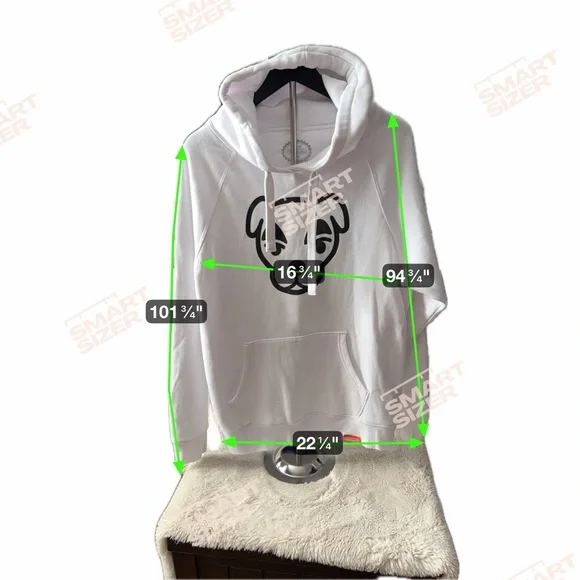 Nintendo White Hoodie with Black Dog Design - Picture 4 of 4